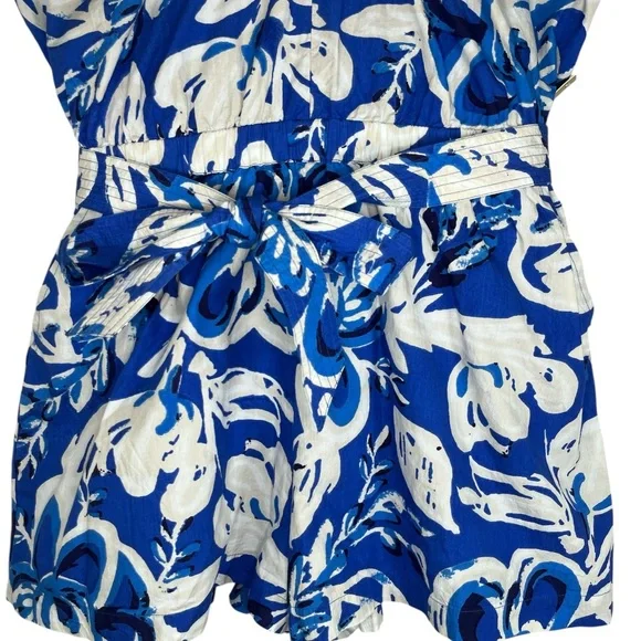 Cleobella Thalia Romper in Azure Print - Size XS - Picture 6 of 10